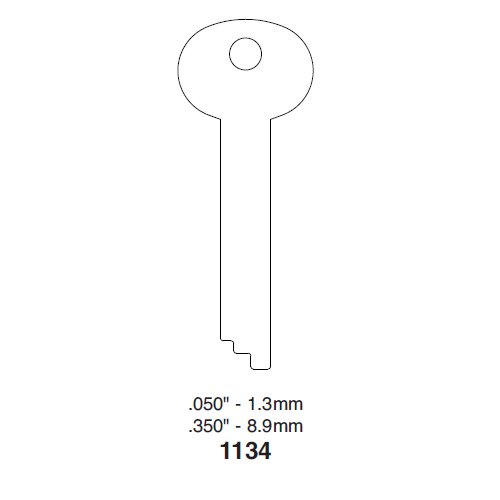 Ilco 1134 uncut key blank
