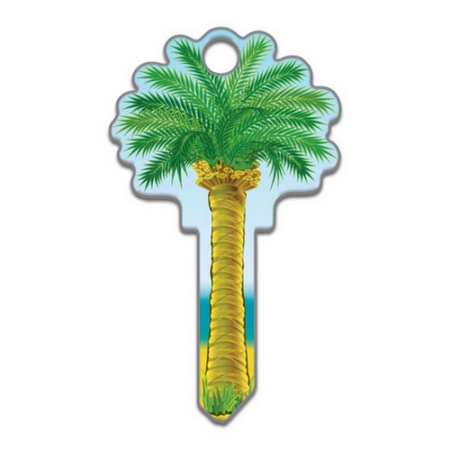 Kwikset KW1 Key Shapes - Shaped House Keys That Fit Your Life - Palm Tree