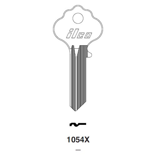 Ilco 1054X uncut key blank for Ilco