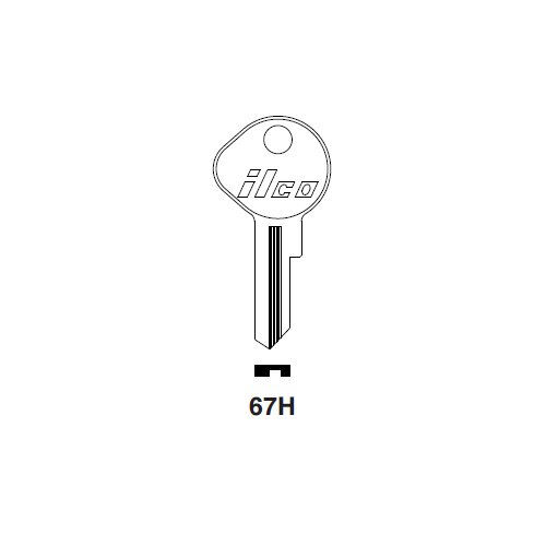 Ilco 67H uncut key blank for Honda Motorcycles
