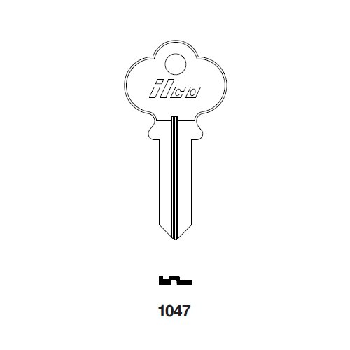 Ilco 1047 uncut key blank for Sager