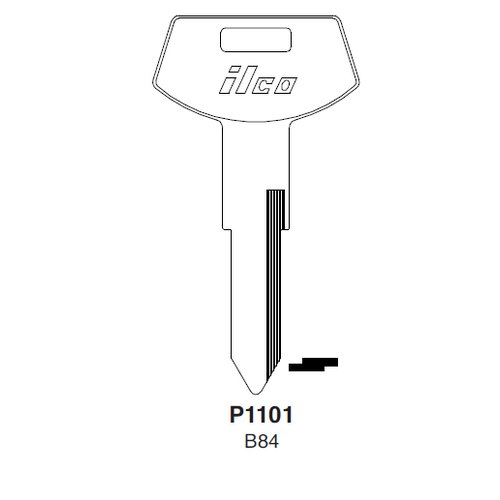 Ilco P1101 uncut key blank for General Motors