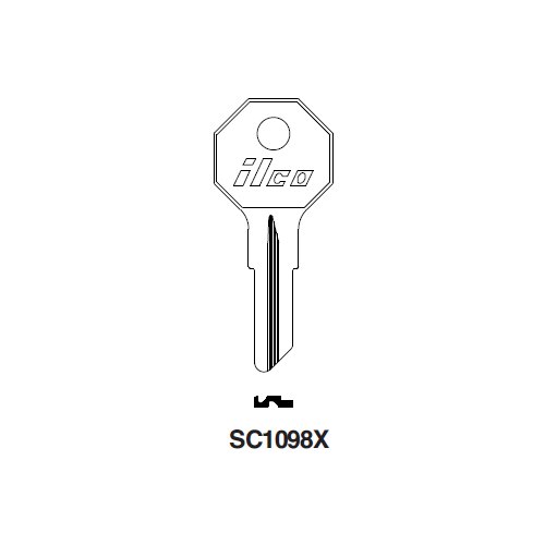 Ilco SC1098X uncut key blank for Security