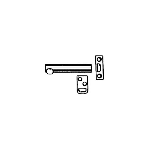 Surface Bolt 4" Pol Brass