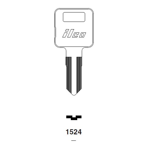 Ilco 1524 uncut key blank for Grumman Long Life Vehicle (Post Office)