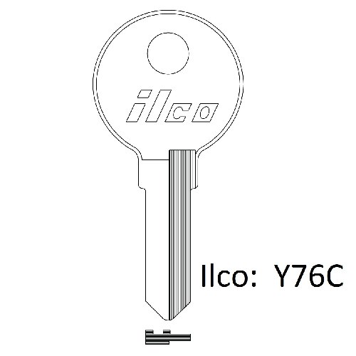 Ilco Y76C uncut key blank for Yamaha