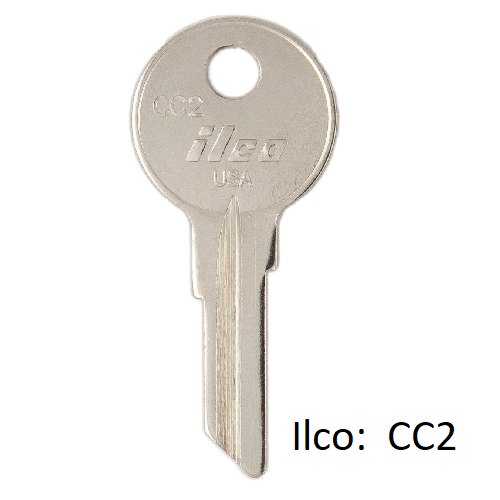 Ilco CC2 uncut key blank for Club Car