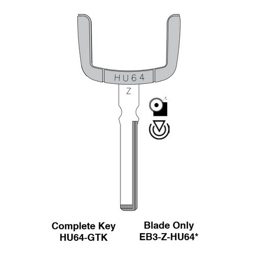 Ilco EB3-Z-HU64 Sprinter Van Electronic Key Blade Only