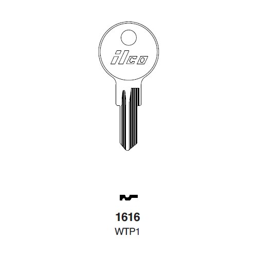 Ilco 1616 uncut key blank for Wright Products