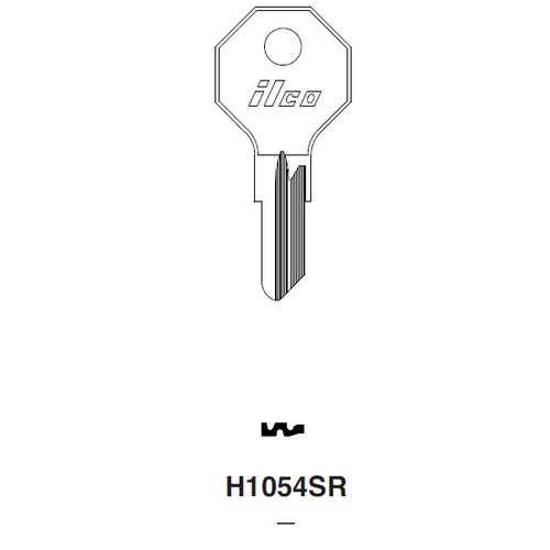 Ilco H1054SR uncut key blank for Dura Steel