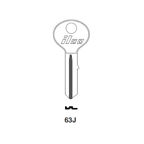 Ilco 63J uncut key blank for Zundapp