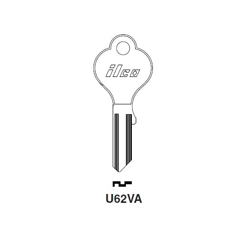 Ilco U62VA uncut key blank for Saab