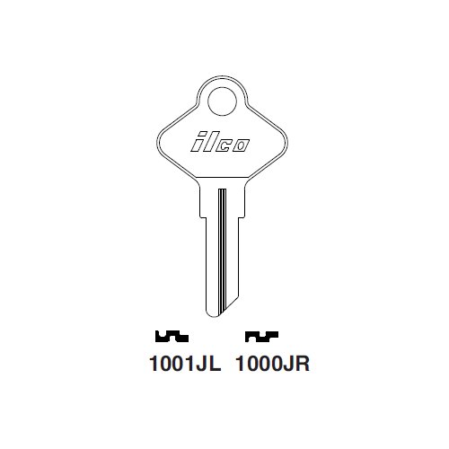 Ilco 1001JL uncut key blank for CCL