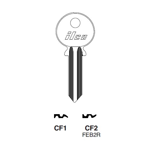 Ilco CF1 uncut key blank for Cief