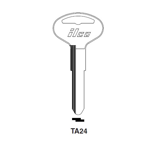 Ilco TA24 uncut key blank for Toyota