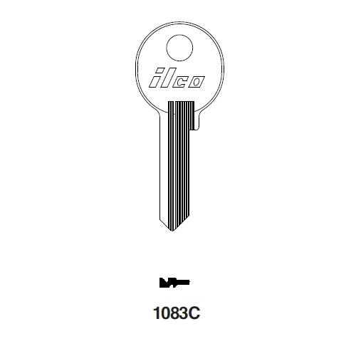 Ilco 1083C uncut key blank for National Cash Register