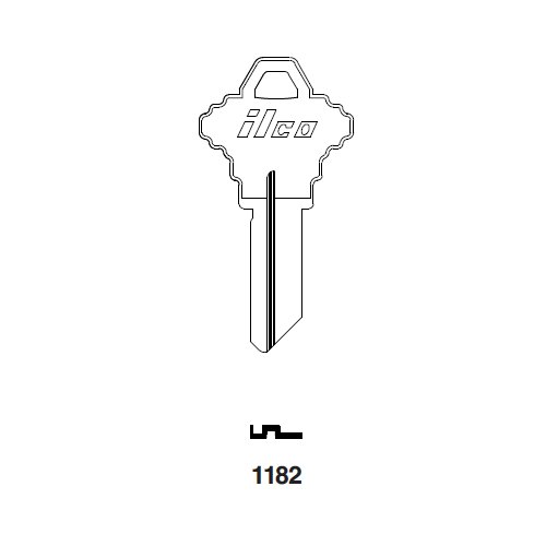 Ilco 1182 uncut key blank for XL Lock