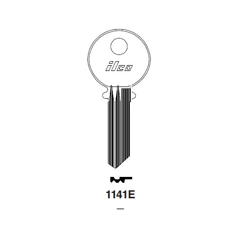Ilco 1141E uncut key blank for Taylor