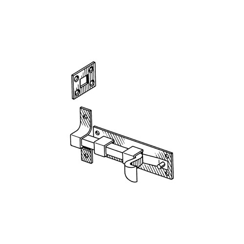 Heavy Sq Bolts-Black-8 T