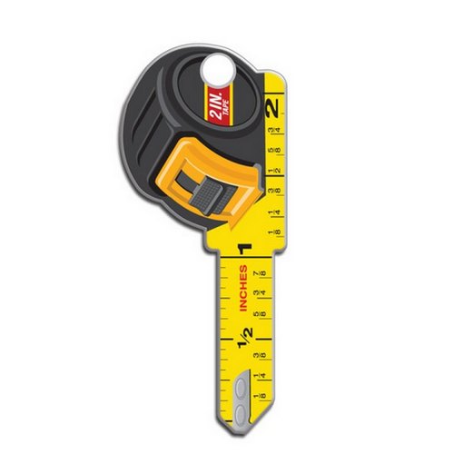 Kwikset KW1 Key Shapes - Shaped House Keys That Fit Your Life - Tape Measure