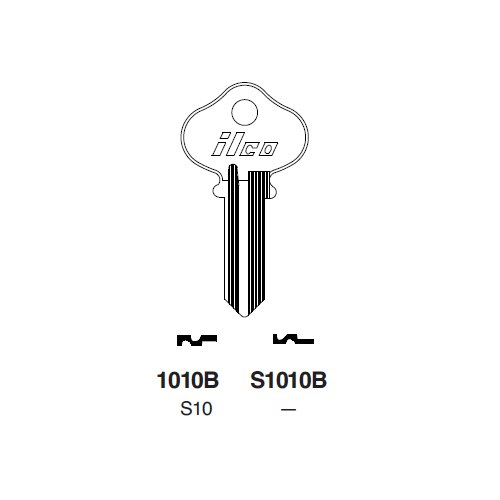Ilco S1010B uncut key blank for Sargent