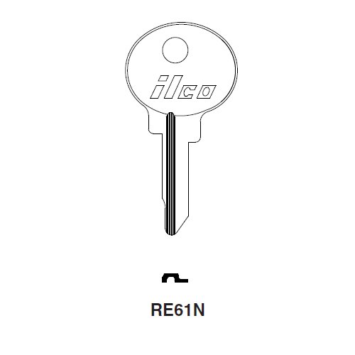 Ilco RE61N uncut key blank for Alfa Romeo
