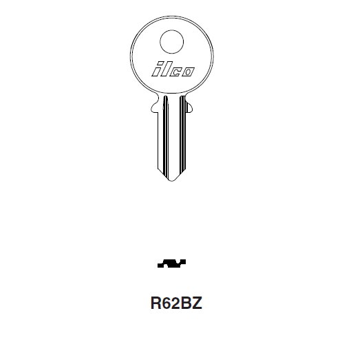 Ilco R62BZ uncut key blank