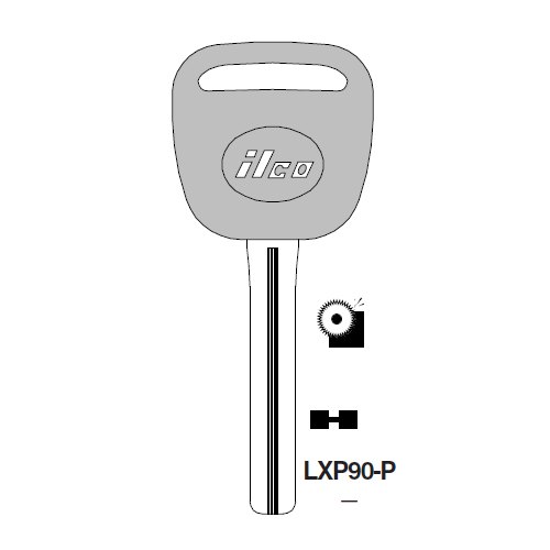 Ilco LXP90-P uncut key blank