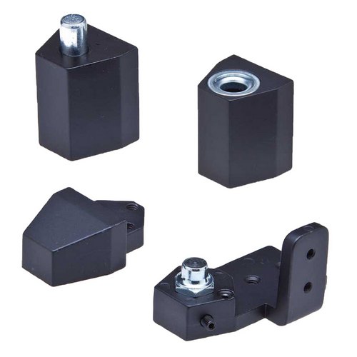 Ilco IL-OP-10-LH-DU-18 Vista Wall And Castle Aluminum Door Complete Pivot Set, 1/8in Recessed, Left Hand, Dark Bronze