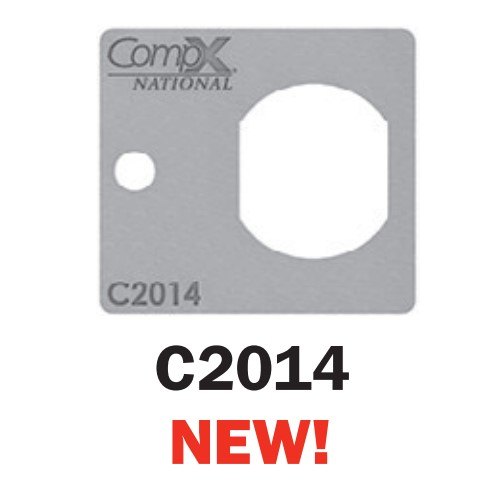 National Lock C2014-2C Cam lock mounting plate with single mounting screw hole -use No. 8 screw not furnished. - Zink Plated