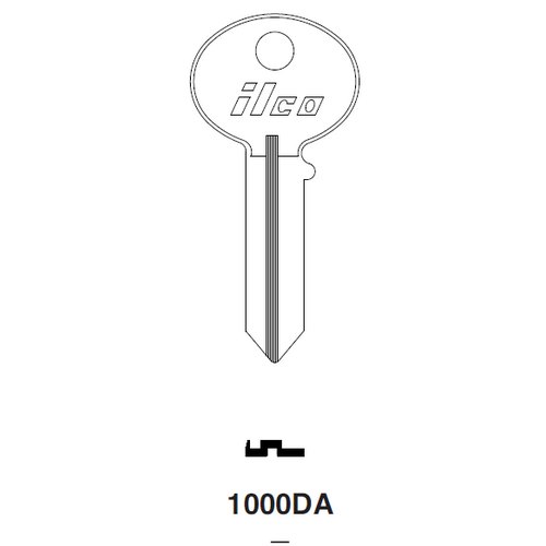 Ilco 1000DA uncut key blank for CCL