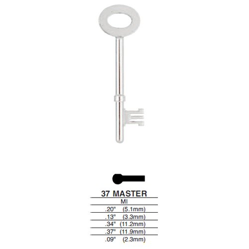 Ilco 37 uncut key blank
