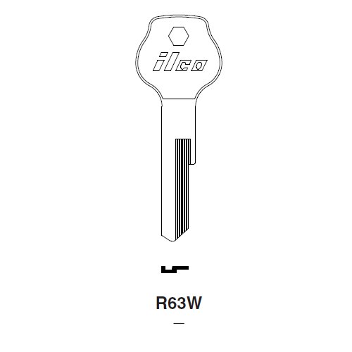 Ilco R63W uncut key blank for Lkw