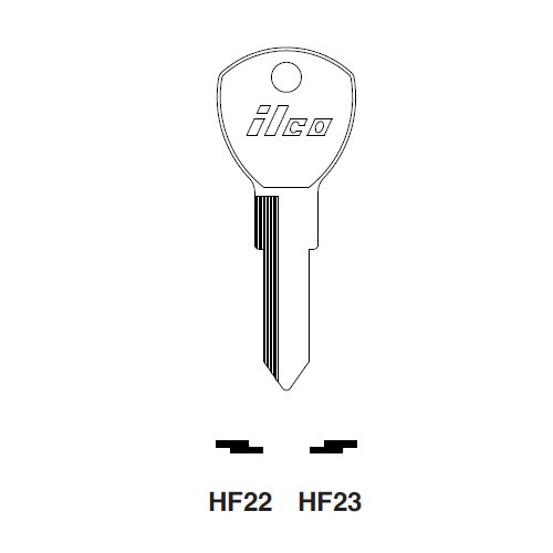 Ilco HF22 uncut key blank for Ford International