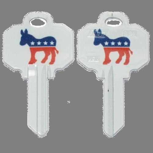 Ilco Political Key; KW11 - TRADDEM -Traditional Democrat