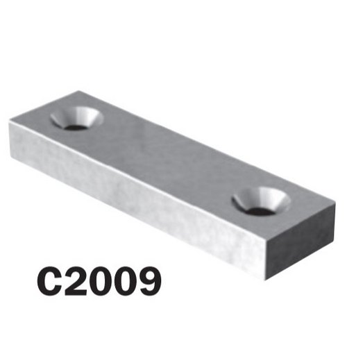 National Lock C2009-14A Die-cast strike with countersunk holes with Matching Mounting Screws - Bright Chrome