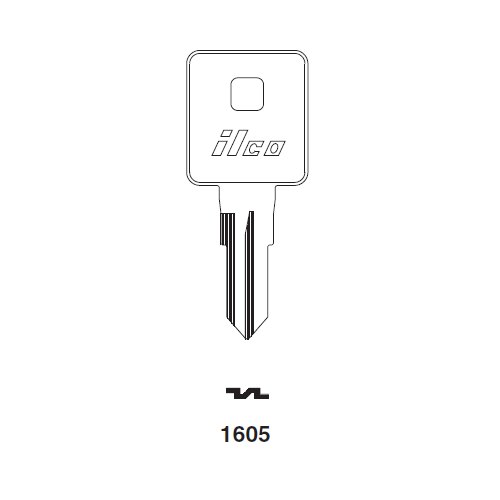 Ilco 1605 uncut key blank for Tool Box