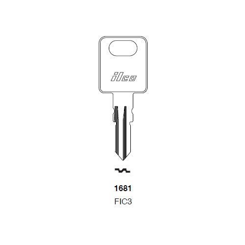 Ilco 1681 uncut key blank