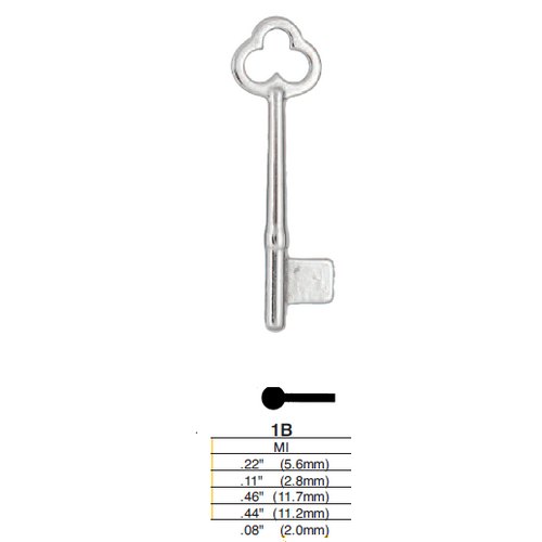 Ilco 1B uncut key blank