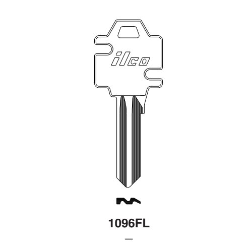 Ilco 1096FL uncut key blank for Elgin