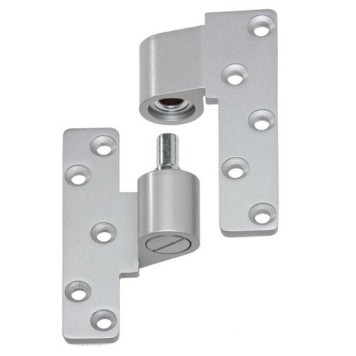 Ilco IP-10-LH-AL Aluminum Door Intermediate Pivot Set, Left Hand, Clear Aluminum
