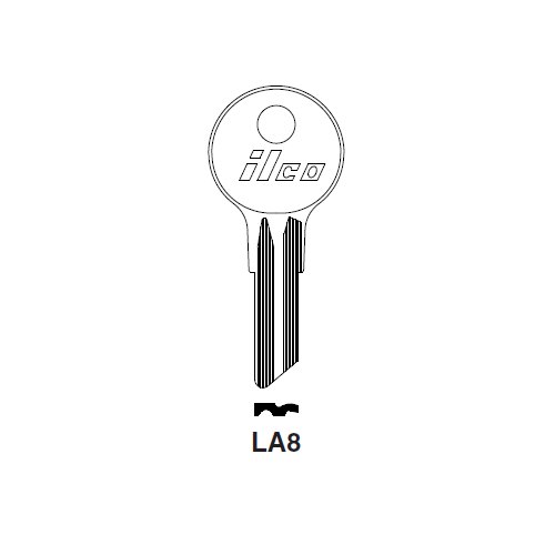 Ilco LA8 uncut key blank for Lambretta