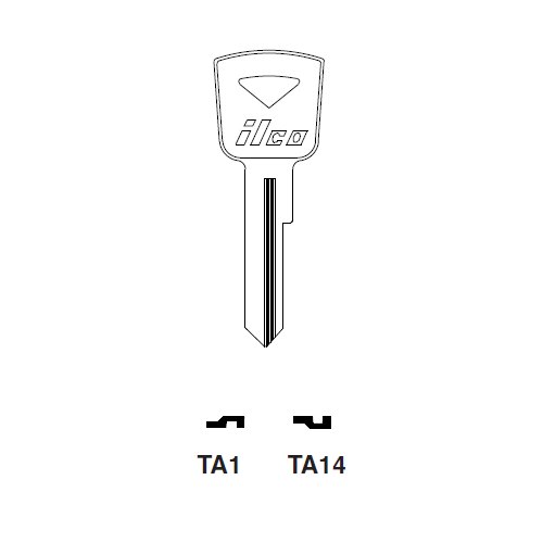 Ilco TA1 uncut key blank for Toyota