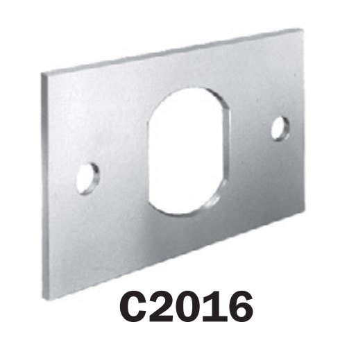 National Lock C2016-2C Mounting plate for cam locks. Screw mounted - use No. 8 screws - not furnished. - Zink Plated