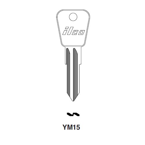 Ilco YM15 uncut key blank for Ford International