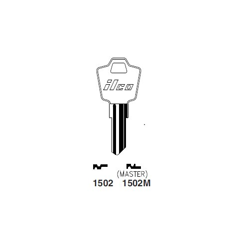 Ilco 1502 uncut key blank for Esp