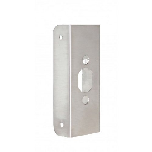 Don-Jo 20-S-FE Uni-Force Edge Guard Wrap around Plate For Cylindrical Lock 1-3/4" Door, Finish: Satin Stainless Steel