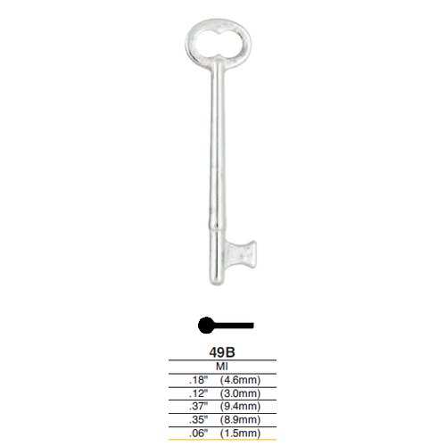 Ilco 49B uncut key blank