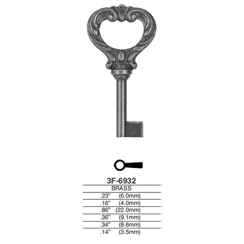 Ilco 3F-6932 uncut key blank