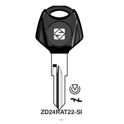 Ilco ZD24RAT22-SI uncut key blank